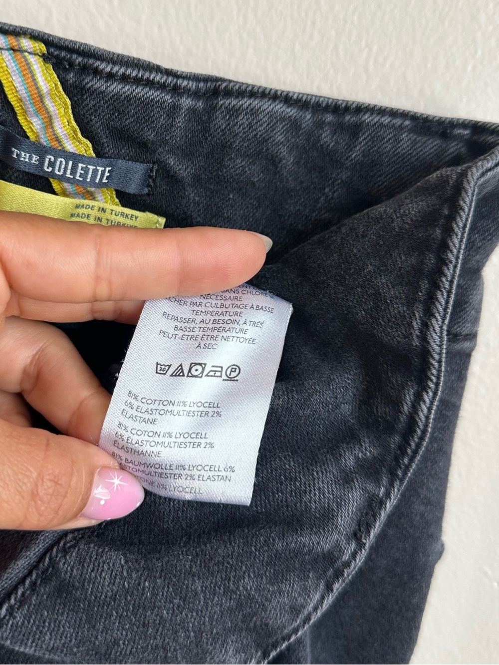 Anthropologie Maeve The Collette Black Denim - Picture 6 of 6